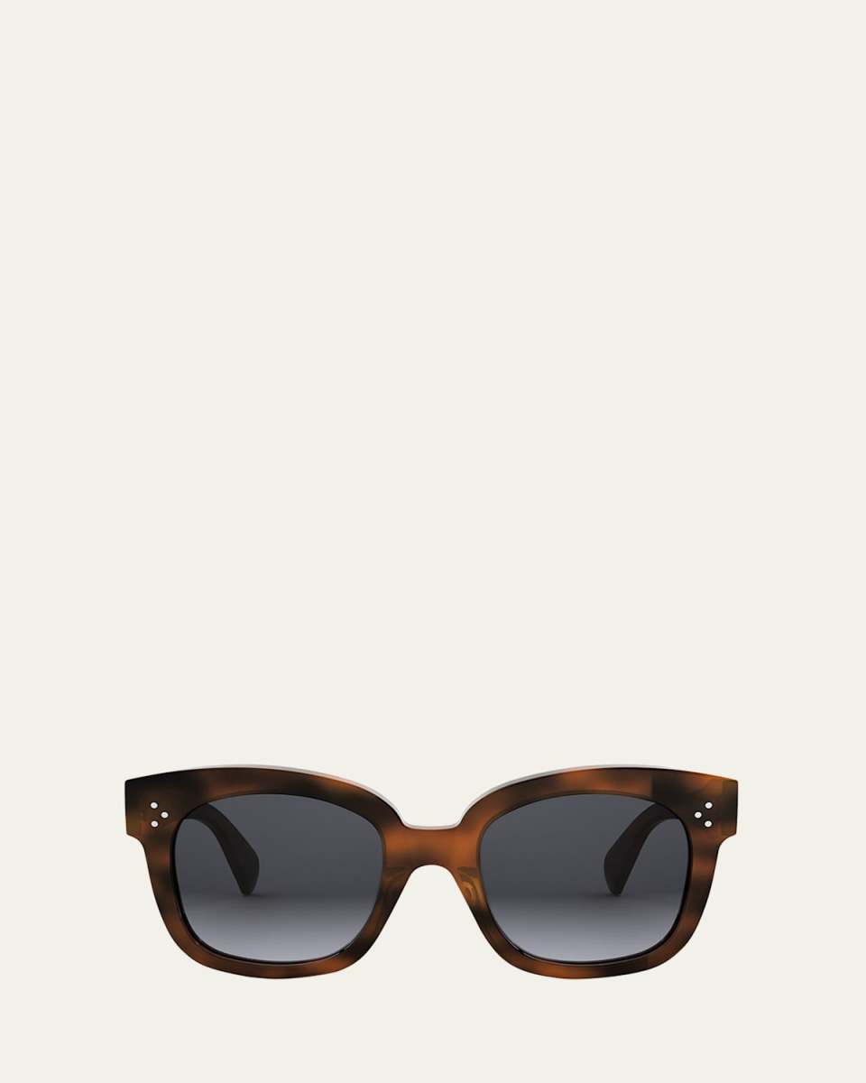 3 Dots Havana Acetate Square Sunglasses